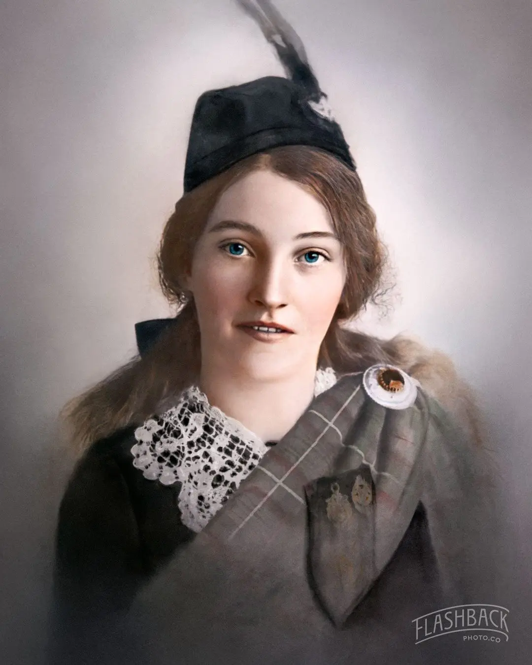 After — Scottish grandmother, fully restored photograph