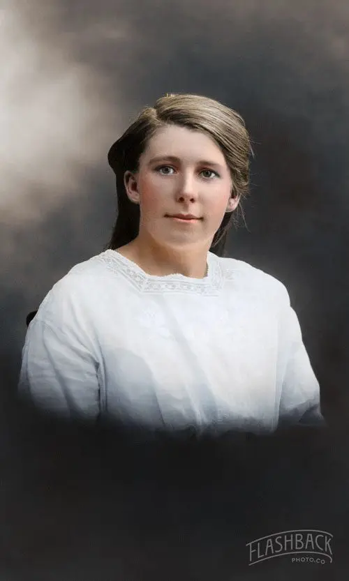 After — portrait colourisation example 3