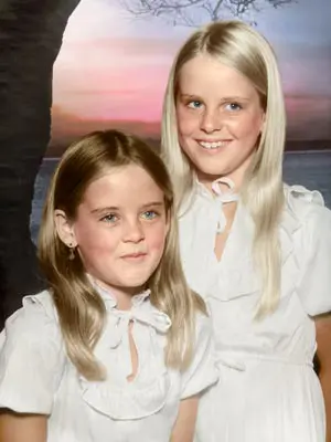 After — faded colour photo restored