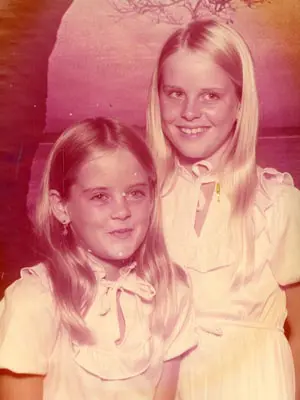 Before — faded colour photo