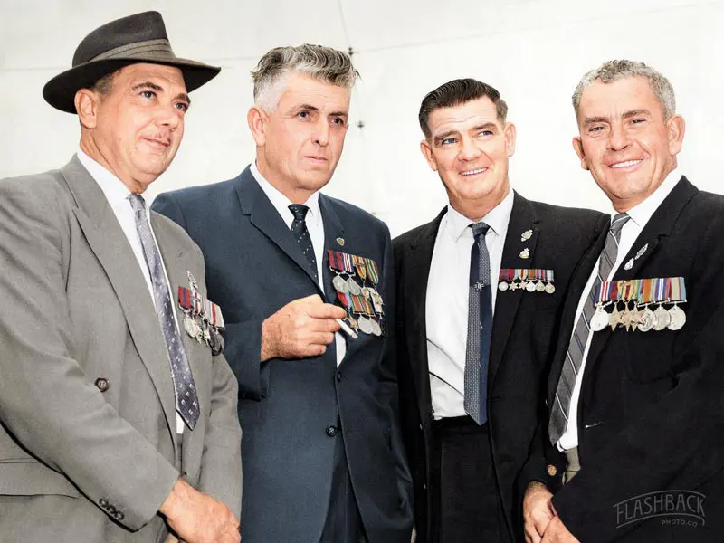 After — Rats of Tobruk veterans colourised