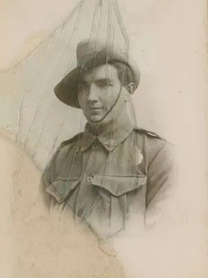 Before — ANZAC portrait restoration