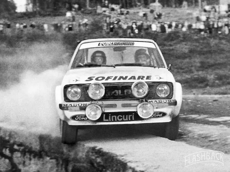 After — rally car photo enhanced and upscaled