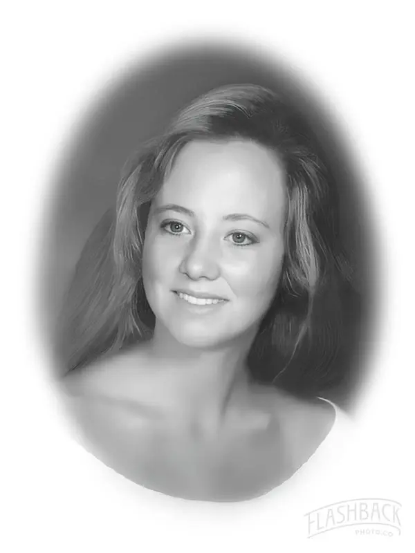 After — yearbook photo upscaled and enhanced